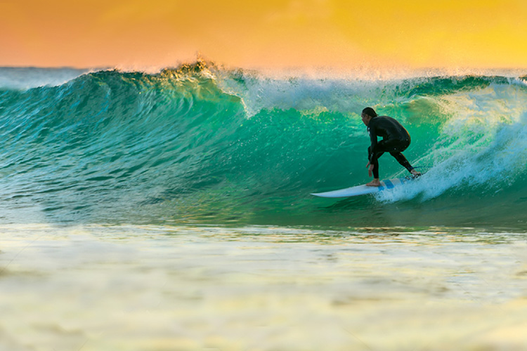 Surfer à Biscarosse